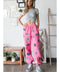 Hight Waist Multi Patches Jogger Pants PINK