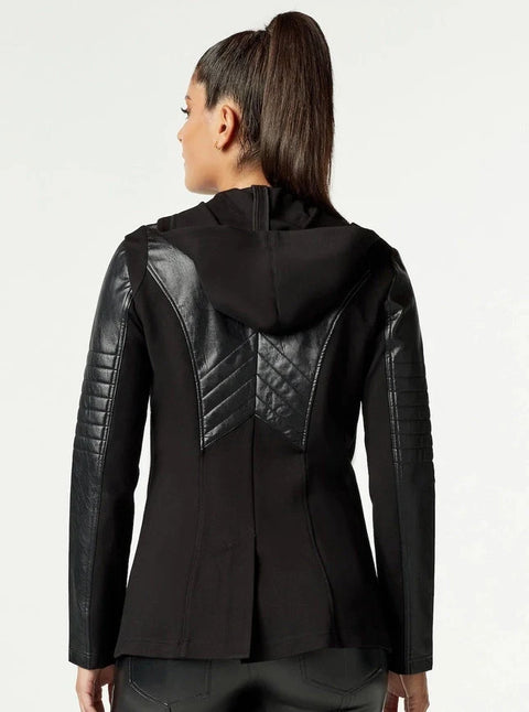 Hooded Blazer - Black