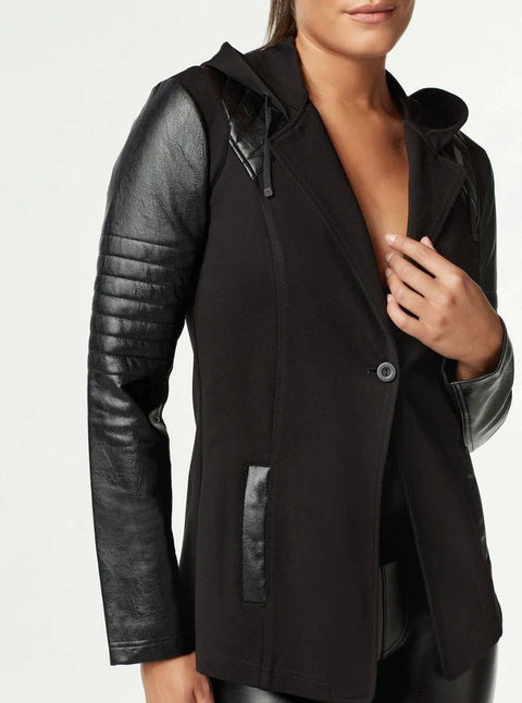 Hooded Blazer - Black