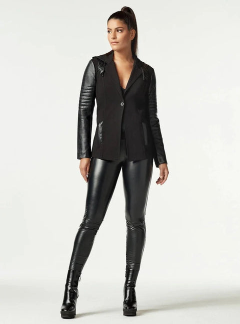 Hooded Blazer - Black