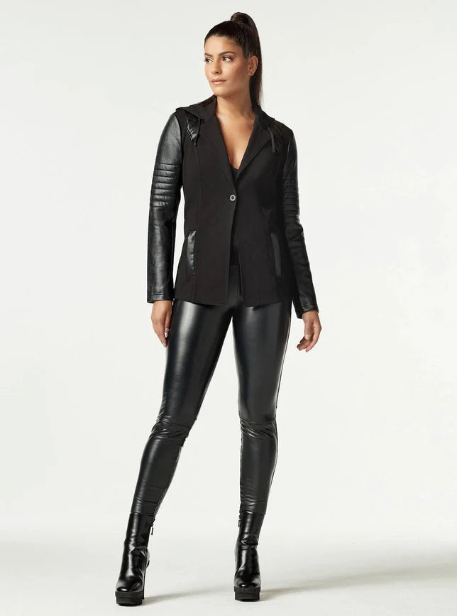 Hooded Blazer - Black