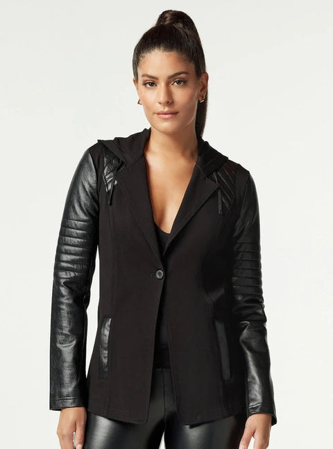 Hooded Blazer - Black