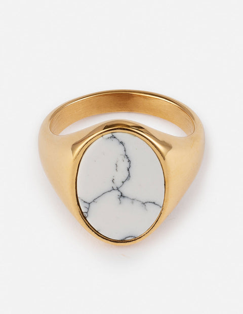 Howlite Stone Ring