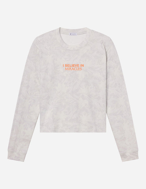 I Believe in Miracles Camo LS Heavyweight Tee