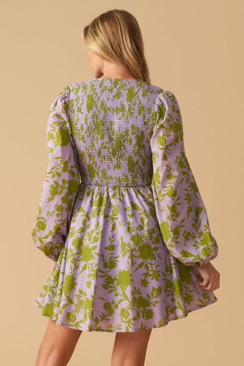 WINGS OF A DREAM WOVEN MINI DRESS
