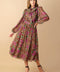 DRIFTING THOUGHTS WOVEN MIDI DRESS