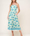 THRIVING POISE WOVEN MIDI DRESS