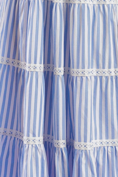 SWING OF THINGS WOVEN MIDI DRESS