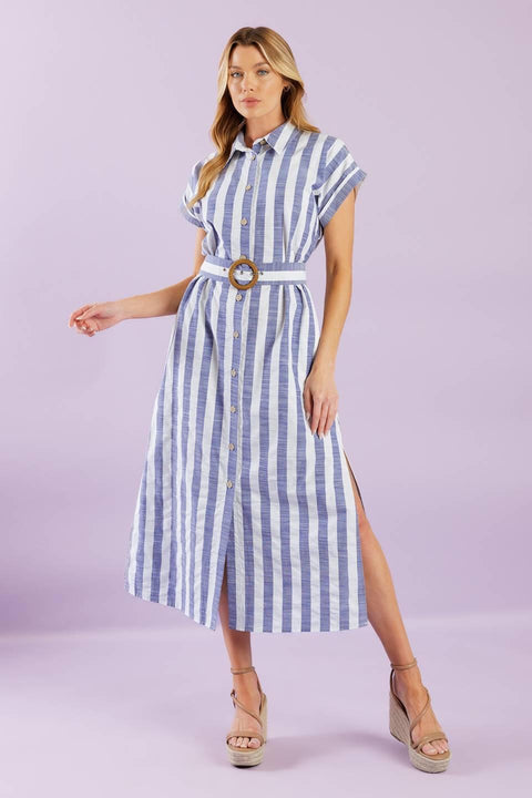 WOULD'VE BEEN THE ONE WOVEN MIDI DRESS