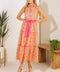 RAINFOREST RADIANCE WOVEN MIDI DRESS