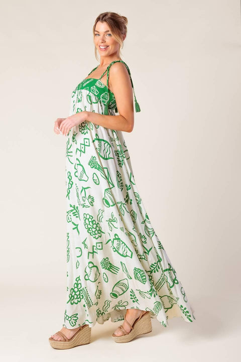 EVERYDAY BLISS WOVEN MAXI DRESS