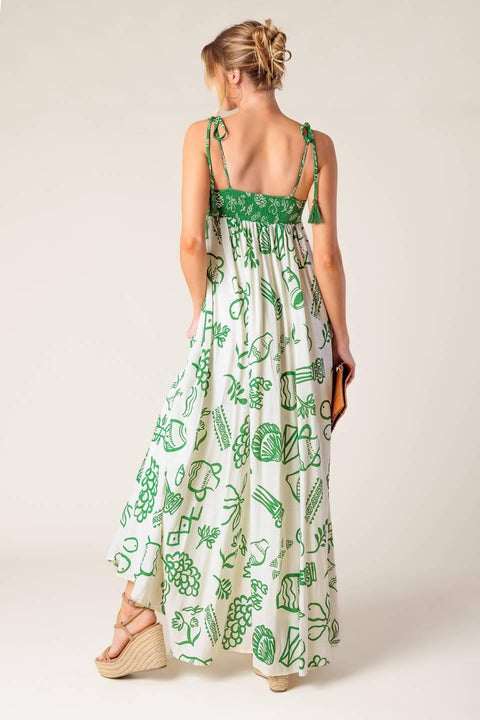 EVERYDAY BLISS WOVEN MAXI DRESS