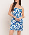 COASTAL SCROLL WOVEN MINI DRESS