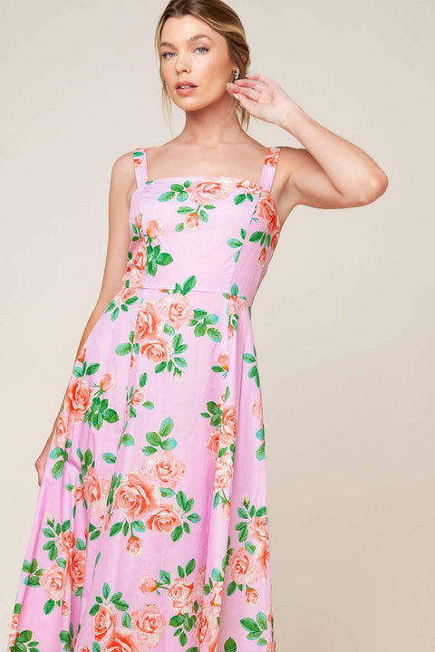 TIME FOR TEAM WOVEN MIDI DRESS