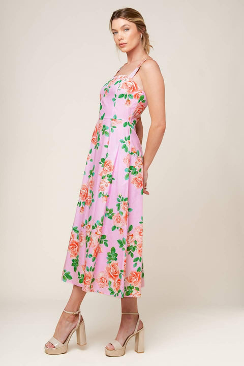 TIME FOR TEAM WOVEN MIDI DRESS