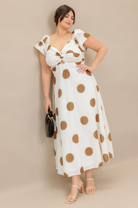 MOJITO MOOD WOVEN MIDI DRESS