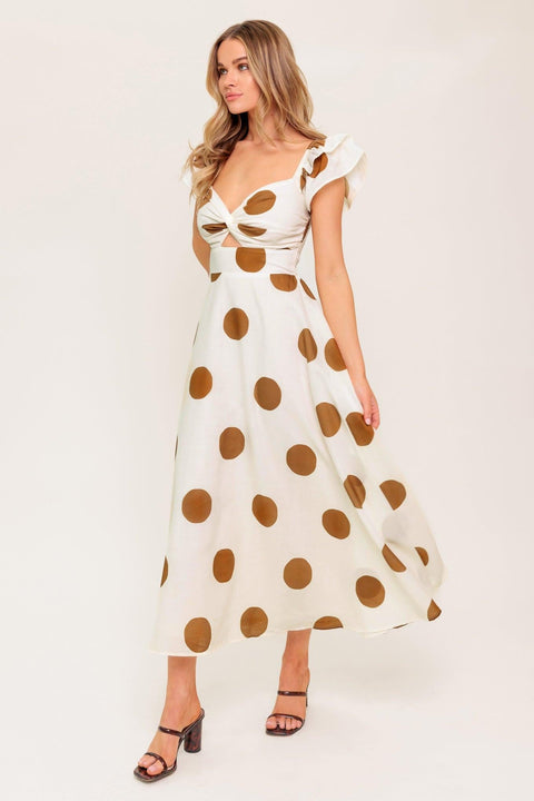 MOJITO MOOD WOVEN MIDI DRESS
