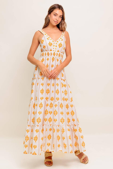 DAILY DELIGHT WOVEN MAXI DRESS