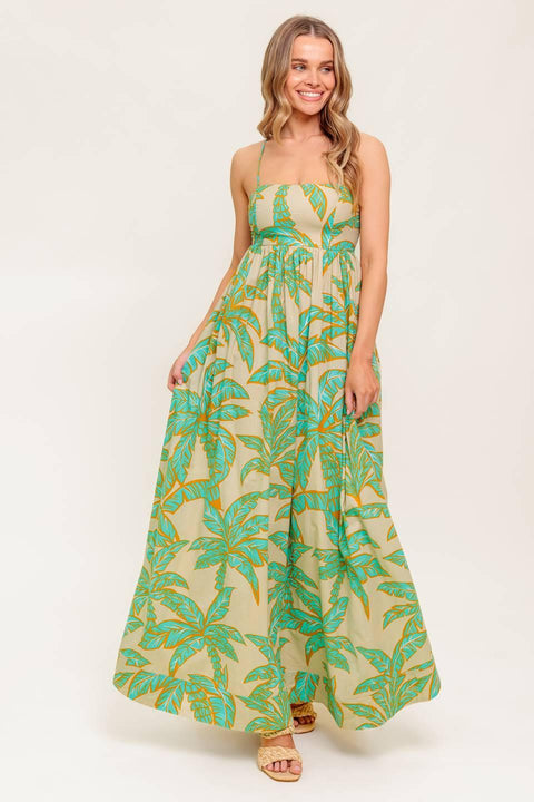 BLOSSOM SPELL WOVEN MAXI DRESS