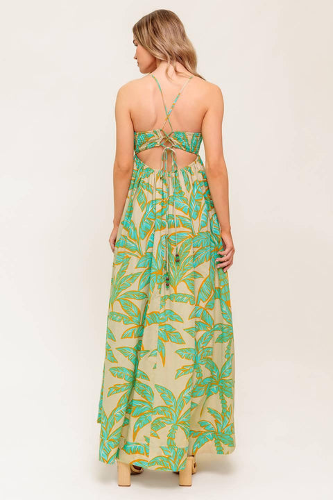BLOSSOM SPELL WOVEN MAXI DRESS