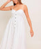 NATURE’S TOUCH WHITE WOVEN MIDI DRESS