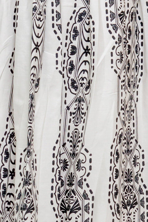 SUMMER SILHOUETTE WOVEN MIDI DRESS