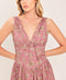 GARDEN PARTY ROSE WOVEN MIDI DRESS