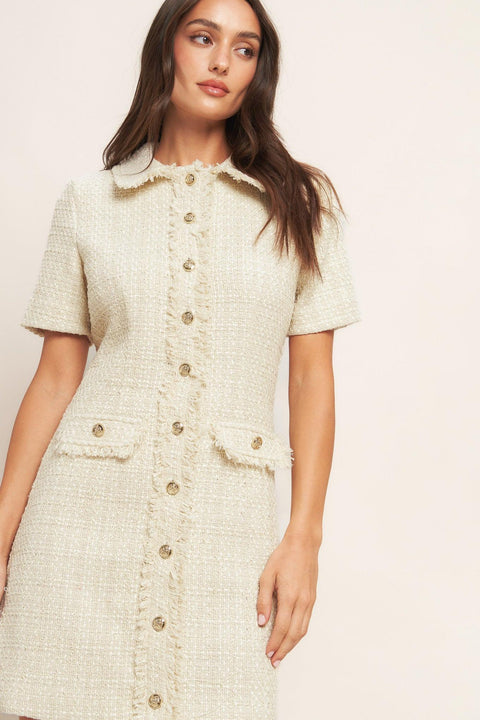 BOUCLÉ AFFAIR TWEED MINI DRESS