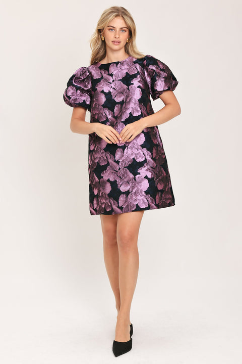 PARTY PERFECT WOVEN MINI DRESS