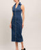 EVERYDAY EDGE DENIM MIDI DRESS