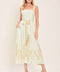 MOONLIT GARDEN WOVEN MIDI DRESS