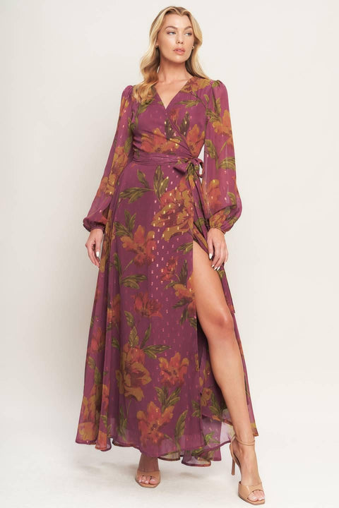 EMBER GARDEN WOVEN MAXI DRESS