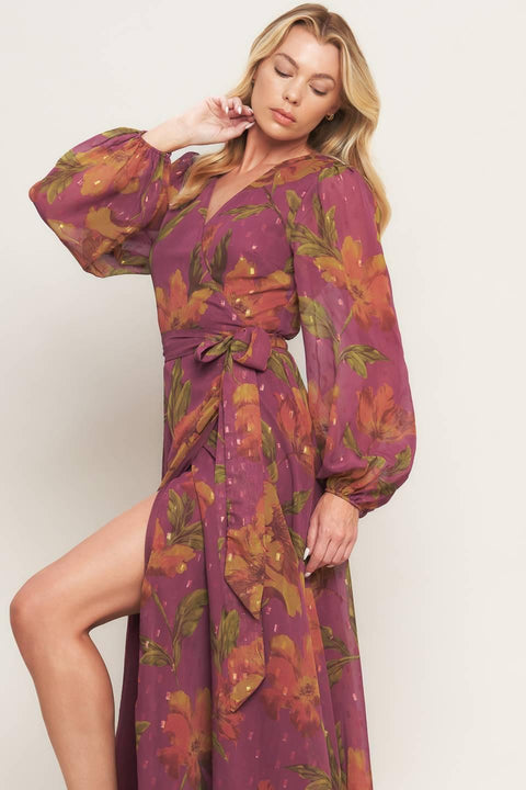 EMBER GARDEN WOVEN MAXI DRESS