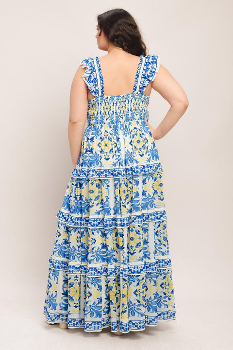 SALTY AIR SWEETHEART WOVEN MAXI DRESS