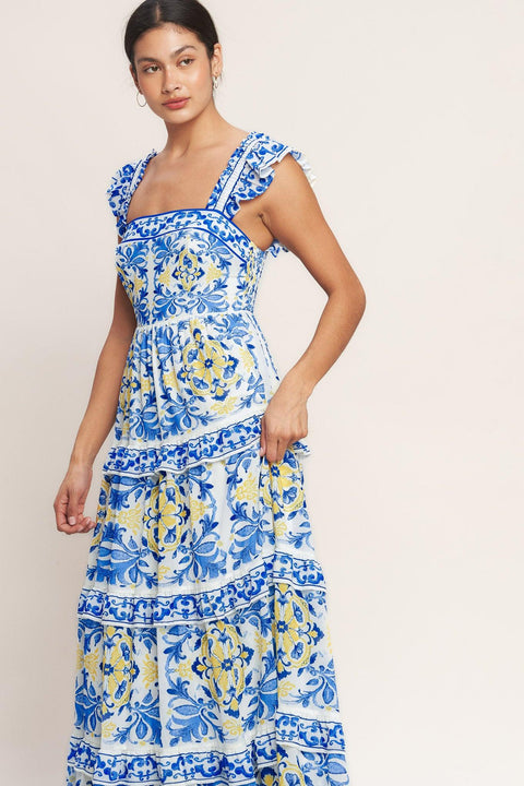 SALTY AIR SWEETHEART WOVEN MAXI DRESS