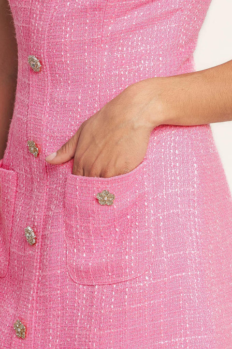 MAIN CHARACTER MOMENT TWEED MINI DRESS