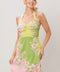 GLOW BLOSSOM WOVEN MINI DRESS