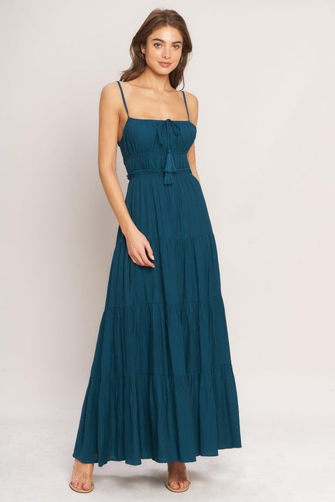 OCEAN BREEZE WOVEN MAXI DRESS