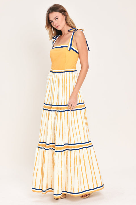 AMALFI SUNKISSED WOVEN MAXI DRESS