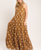 HONEY POLKA WOVEN MAXI DRESS