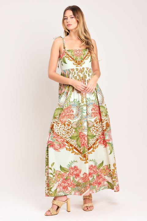 SUMMER OASIS WOVEN ANKLE DRESS