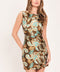 TROPICAL FILIGREE WISH WOVEN JACQUARD MINI DRESS