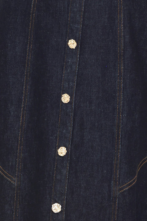 CHELSEA DENIM MIDI DRESS