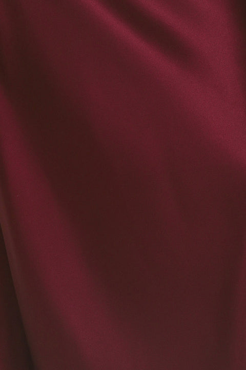 GILDED DRAPE SATIN ONE-SHOULDER MAXI DRESS