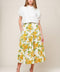 EVERY SUNDAY CREAM WOVEN MIDI SKIRT