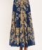 MIDNIGHT HERITAGE FLOW WOVEN MAXI SKIRT