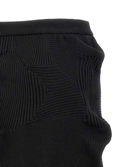 Issey Miyake Black Kone Kone Skirt