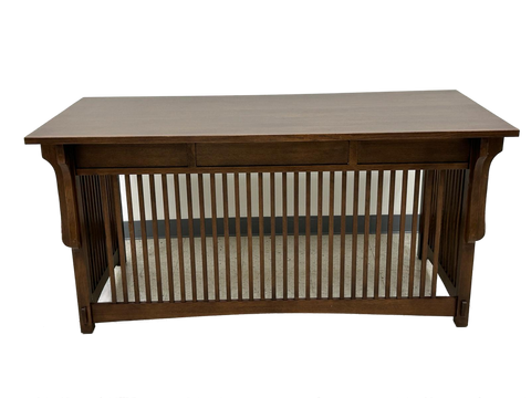Mission Crofter 3 Drawer Library Desk - Walnut