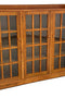 Mission Oak 3 Door Display Bookcase