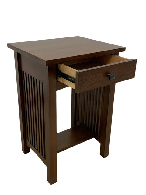 Mission 1 Drawer Spindle End Table (Pre-Order Micheal's Cherry Only)